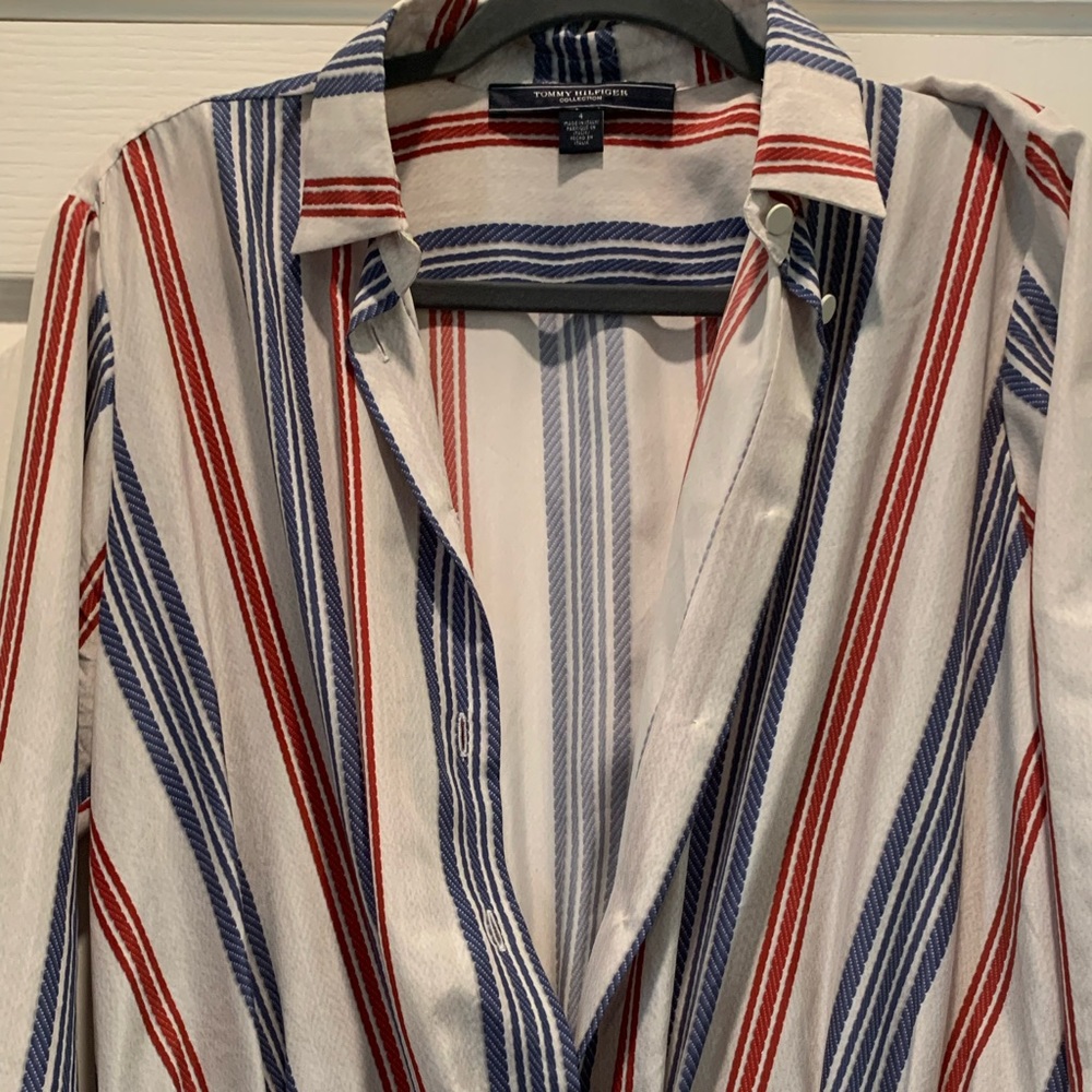 Tommy Hilfiger Dress American Striped Red White Blue